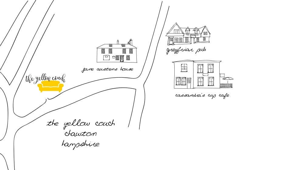 the yellow couch - location map